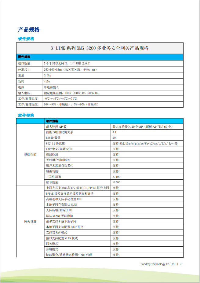 信銳 XMG-3200 桌面型多業務AC無線控制器網關