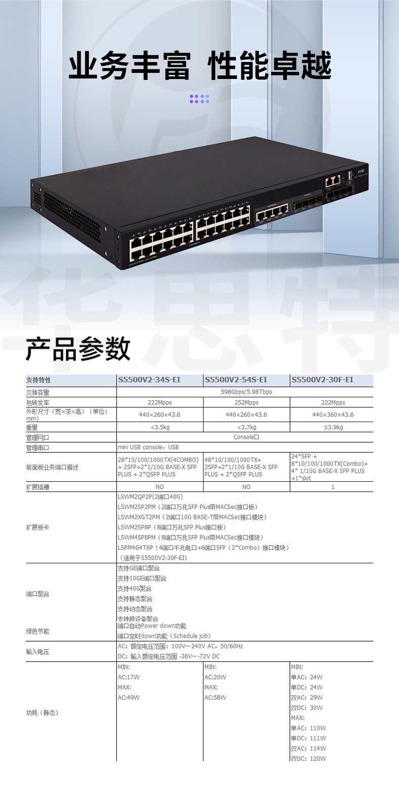 華三交換機 LS-5500V2-34S-EI