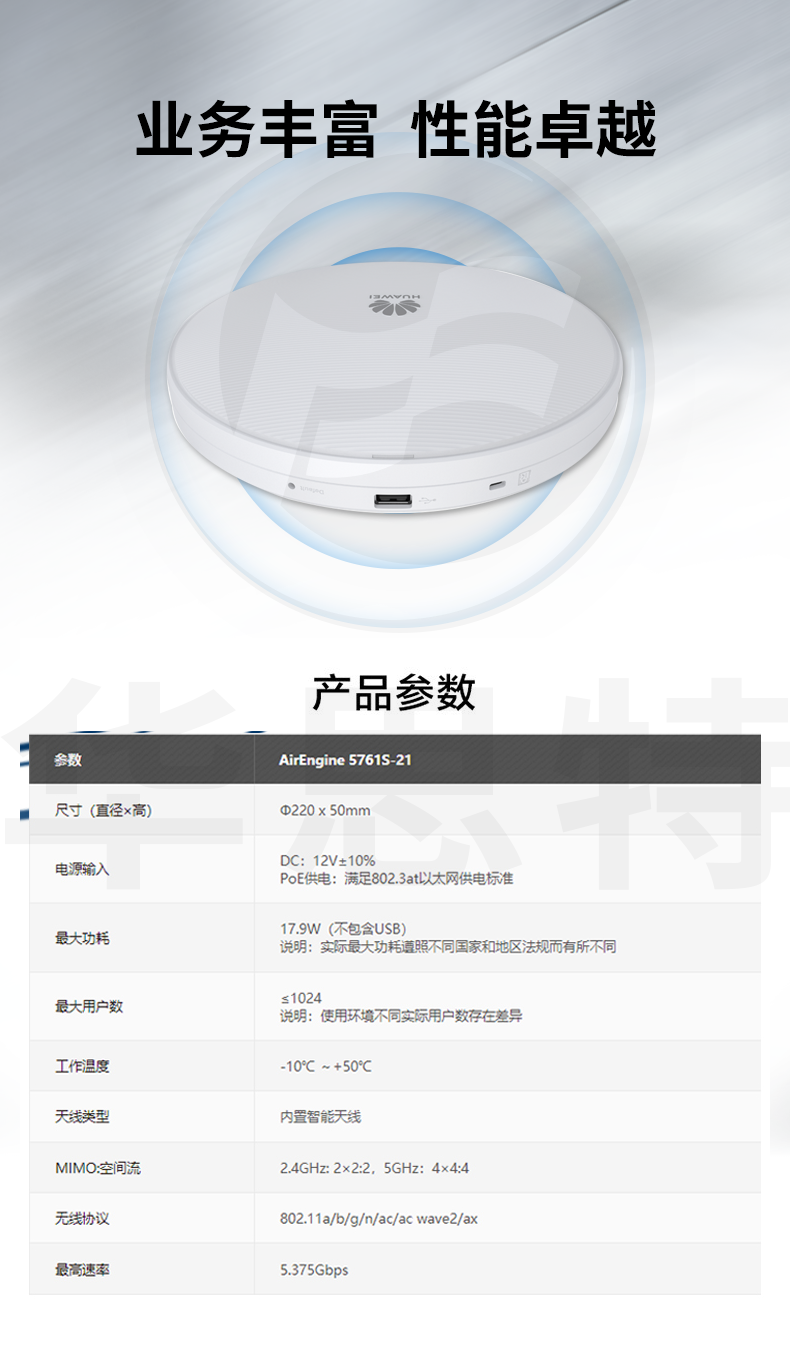 華為 AirEngine5761S-21 室內(nèi)型AP